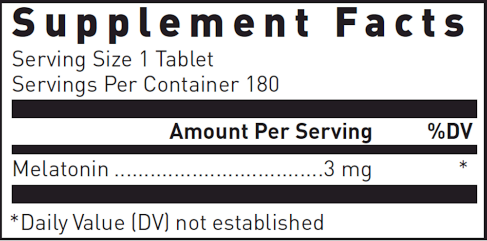 Melatonin P.R. 3mg, 180 Tablets