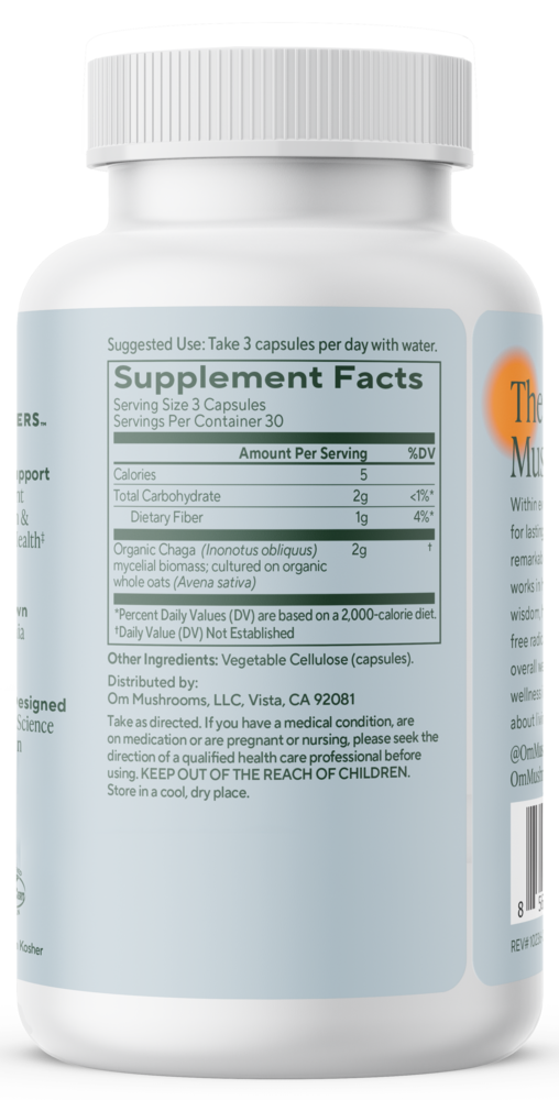Chaga Mushroom Superfood, 90 capsules , Form_Capsules