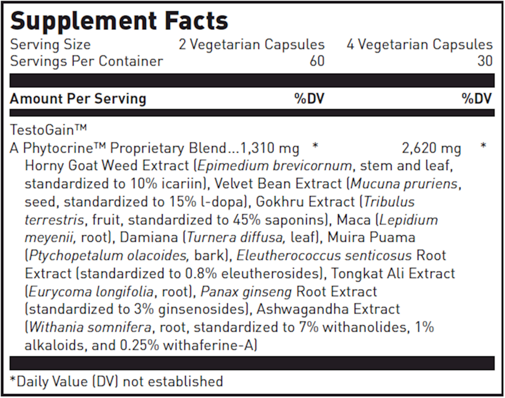 Testogain, 120 Capsules
