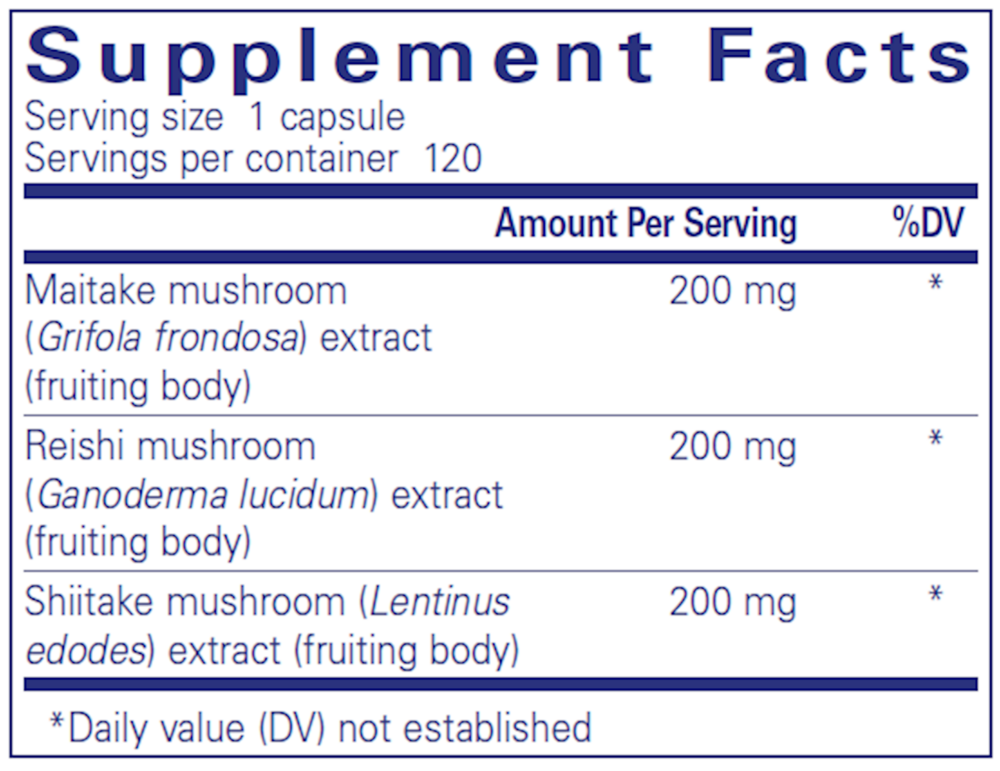 M/R/S Mushroom Formula, 120 Capsules , Brand_Pure Encapsulations caps Emersons