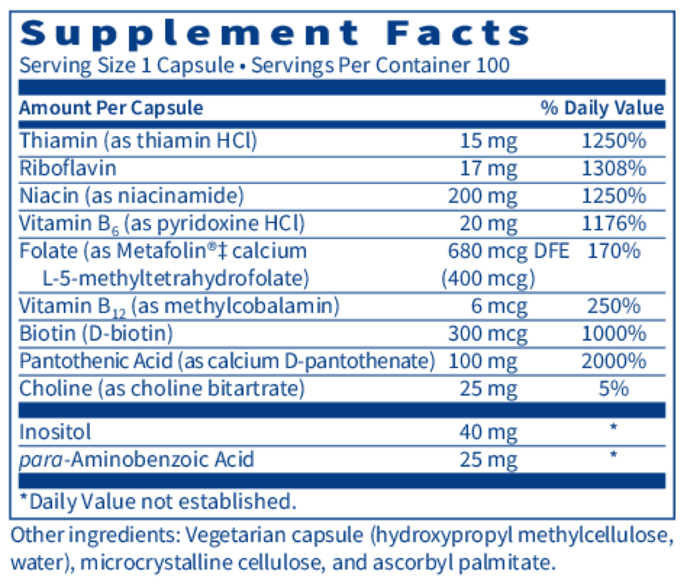 B-Complex Plus, 100 Capsules