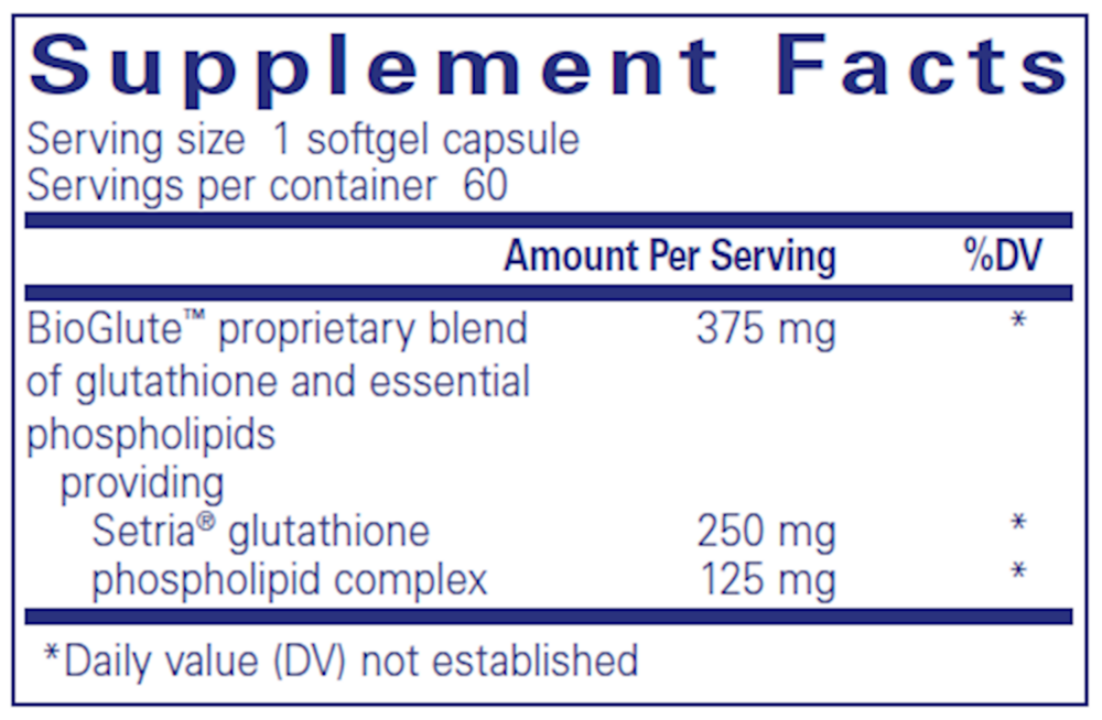 Liposomal Glutathione, 60 Capsules , Brand_Pure Encapsulations caps Emersons