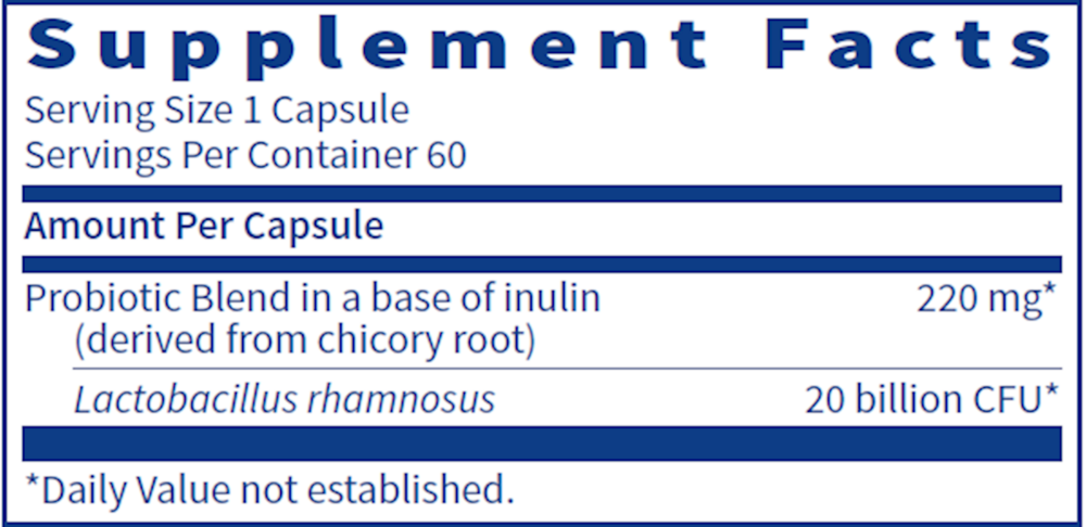 Ther-Biotic Factor 1 (Lactobacillus rhamnosus) Probiotic, 60 Capsules