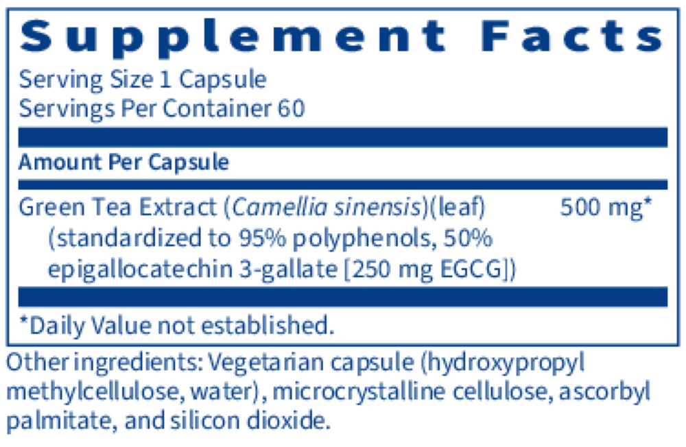 Green Tea Extract, 60 Capsules