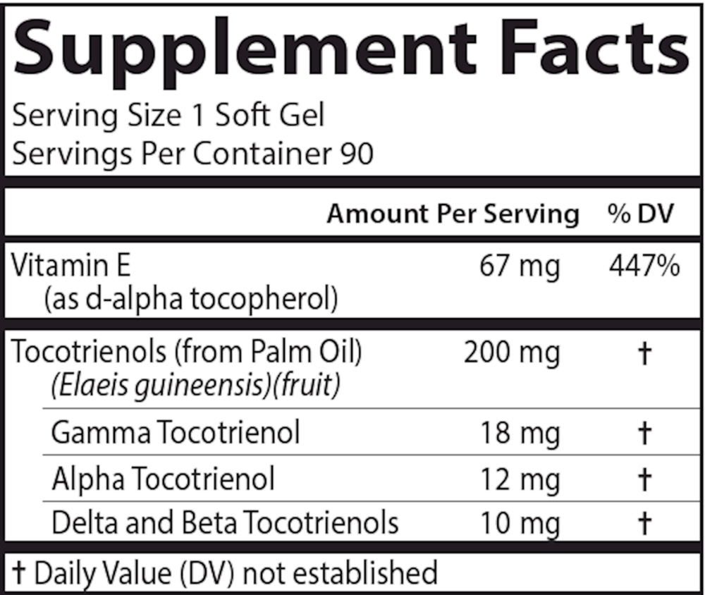Tocotrienols, 90 Softgels