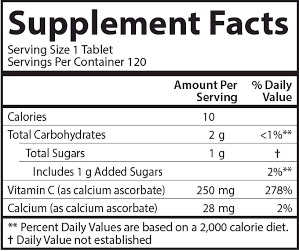 Kid's Chewable Vitamin C, 120 Tablets