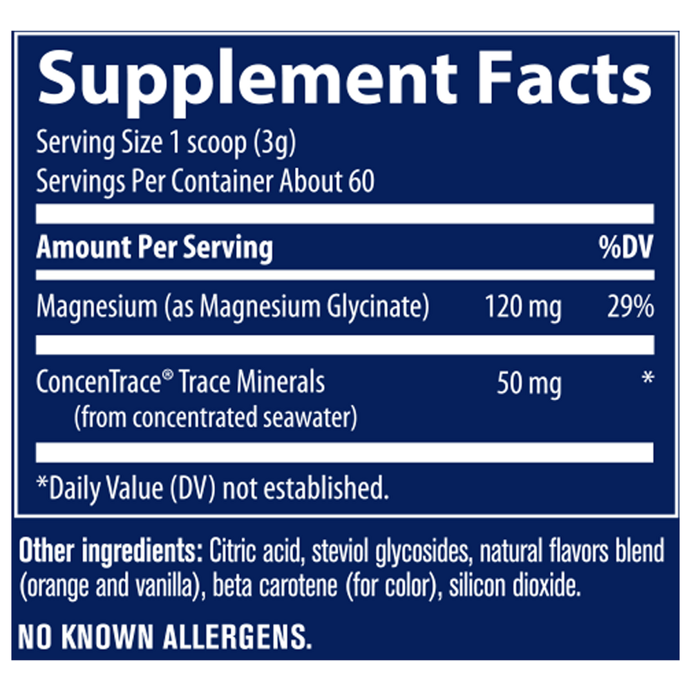 Magnesium Glycinate Powder Orange, 180 g Powder