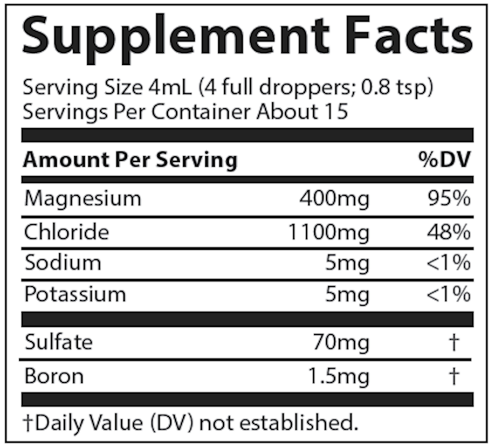 Liquid Ionic Magnesium 400mg, 59 mL Liquid