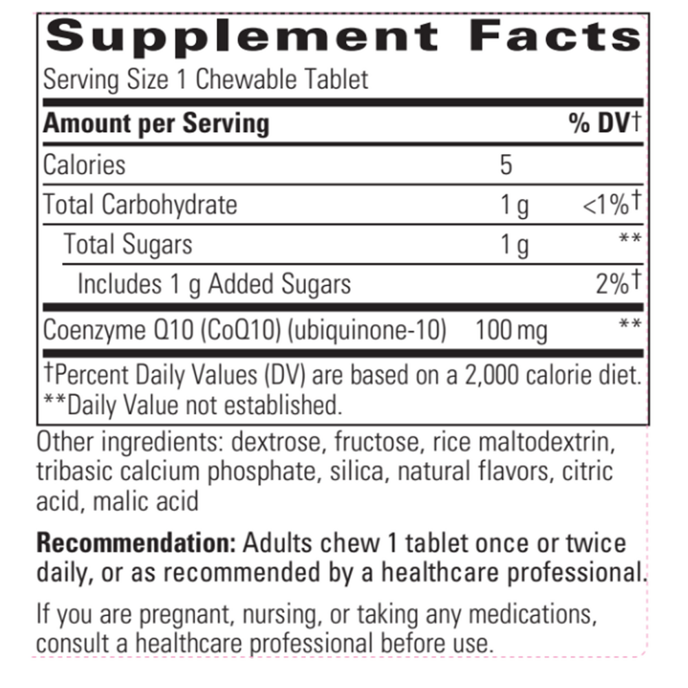Vitaline® CoQ10 (100mg) Tropical, 30 Chewable Tablets