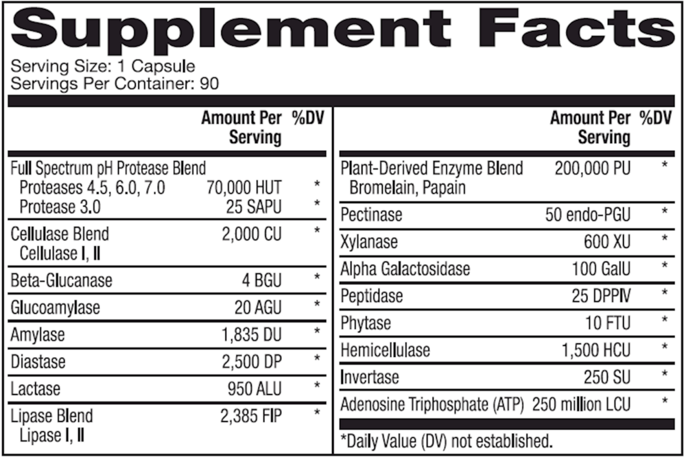 Full Spectrum Enzymes, 90 Capsules