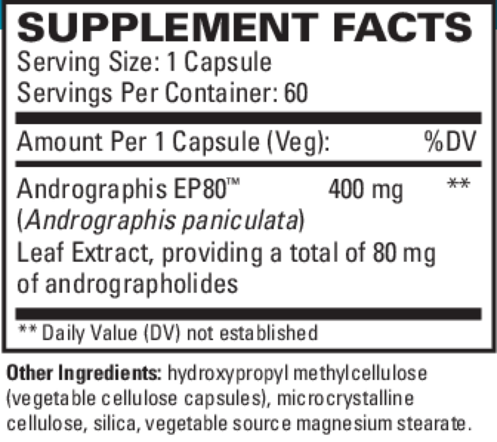 Andrographis EP80™ Extra Strength, 60 Vegetarian Capsules
