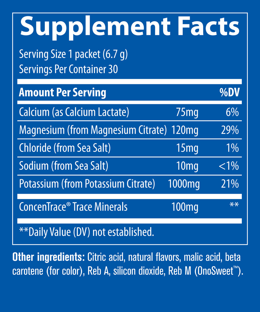 Hydro Pak Keto Potassium Formula Stick Packs, Orange, 30 Stick Packs