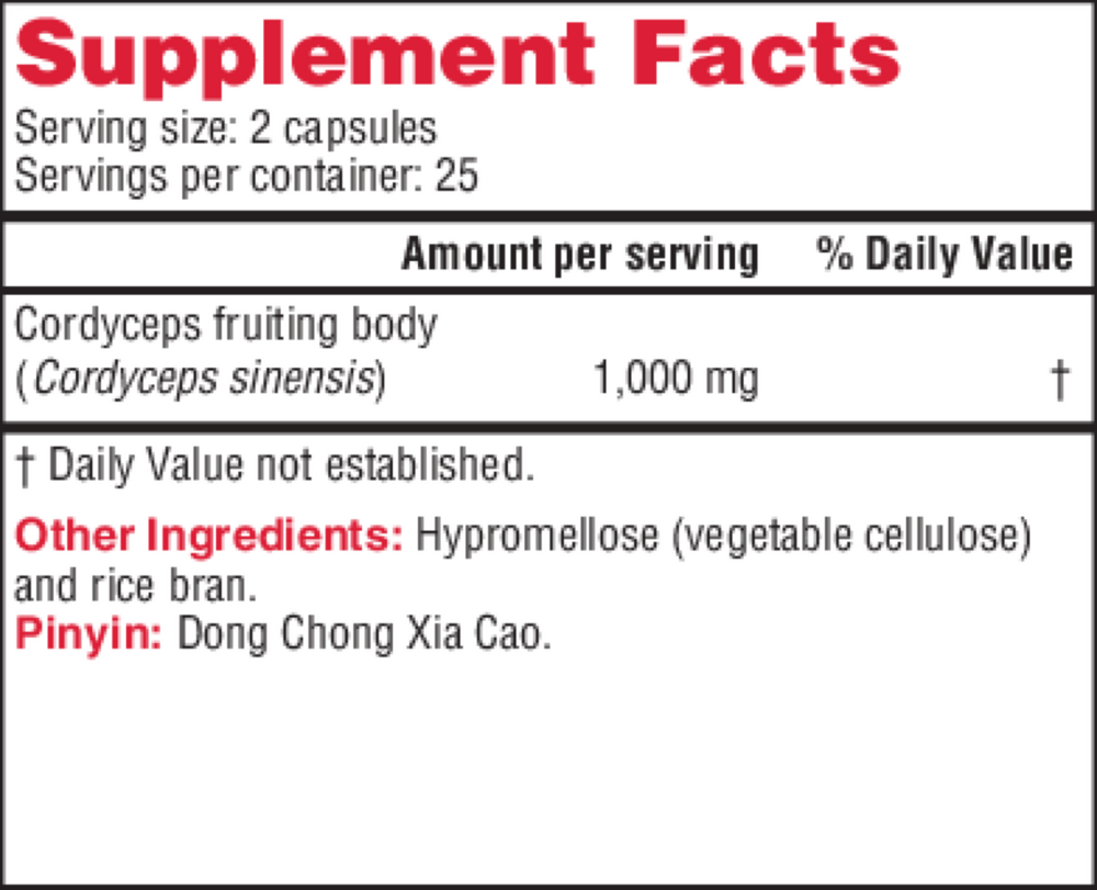 Cordyceps PS, 50 Capsules
