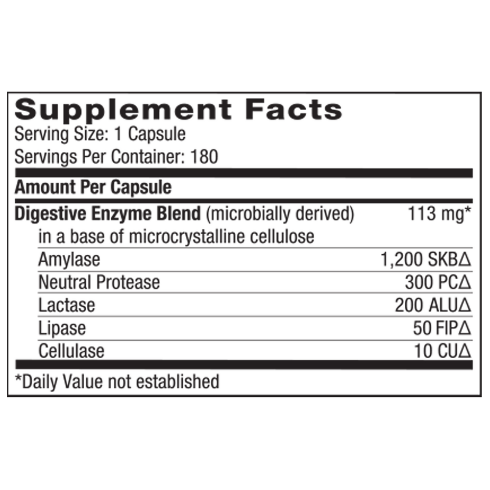 Digestive Enzymes, 180 Capsules