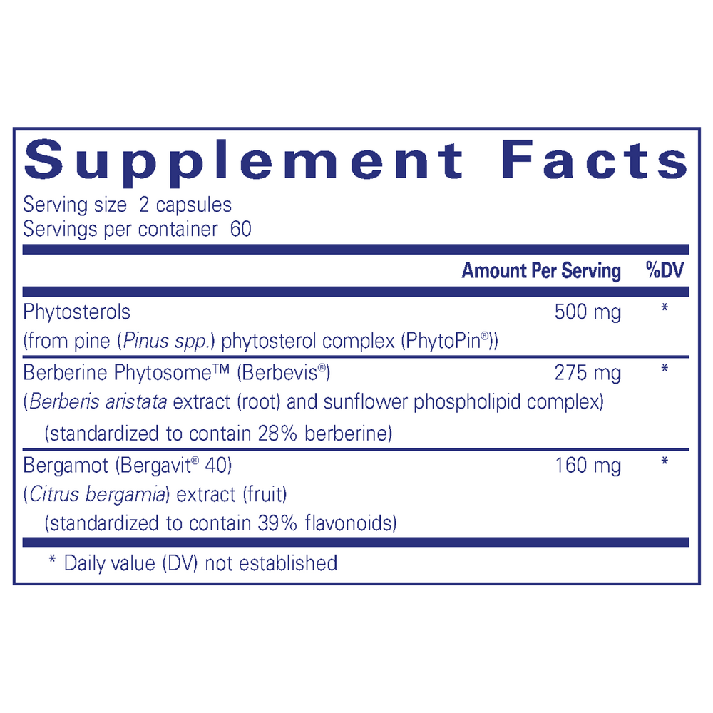 CholestePure Plus, 120 capsules , Brand_Pure Encapsulations caps Capsules Cardiovascular Support Cholesterol Support Emersons Heart Health Phytosterols Pure Encapsulations