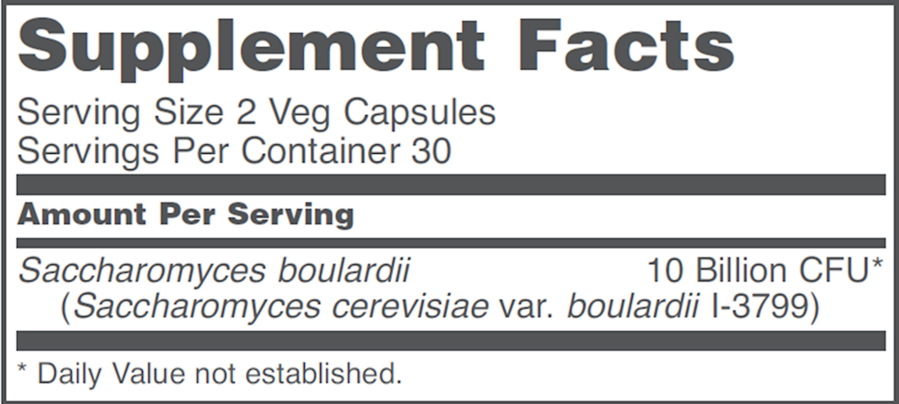 Saccharomyces Boulardii, 60 Capsules , Brand_Protocol for Life Balance capsules Form_Capsules Requires Consultation Size_60 Capsules