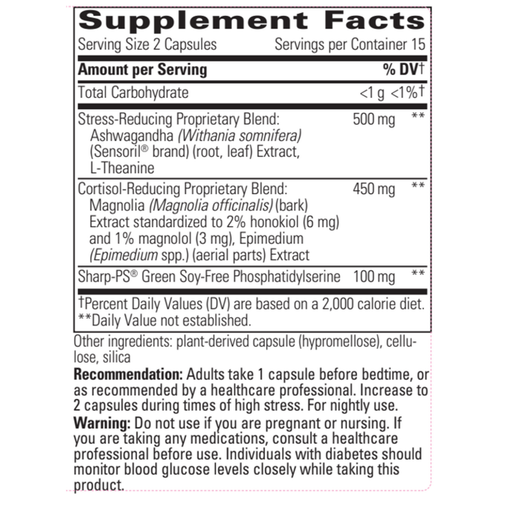 Cortisol Manager® Allergen Free, 30 Capsules