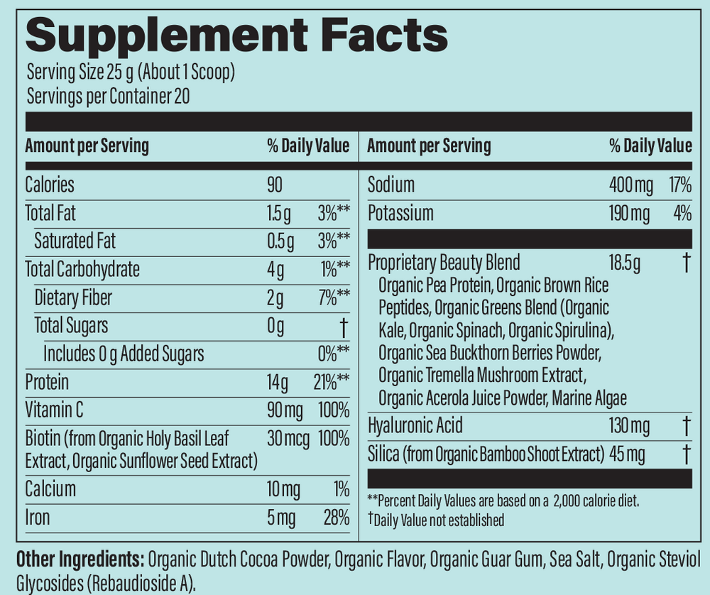 Collagen Plant Based Chocolate, 500 g Powder , Brand_Sunwarrior Flavor_Chocolate Form_Powder Potency_16 g Size_500 g