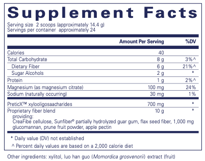 PureLean Fiber (California Only), 345.6 Grams , Brand_Pure Encapsulations Form_Powder Requires Consultation Size_345.6 Grams