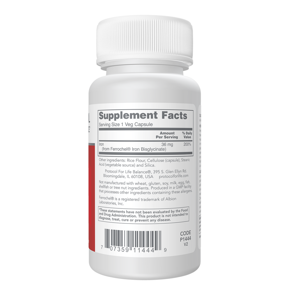 Iron 36mg, 90 Capsules , Brand_Protocol for Life Balance capsules Form_Capsules Requires Consultation Size_90 Capsules