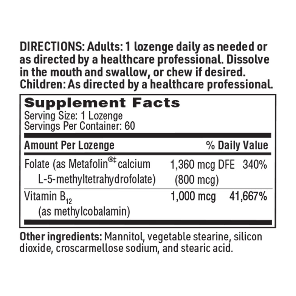 Active B12-Folate, 60 Lozenges