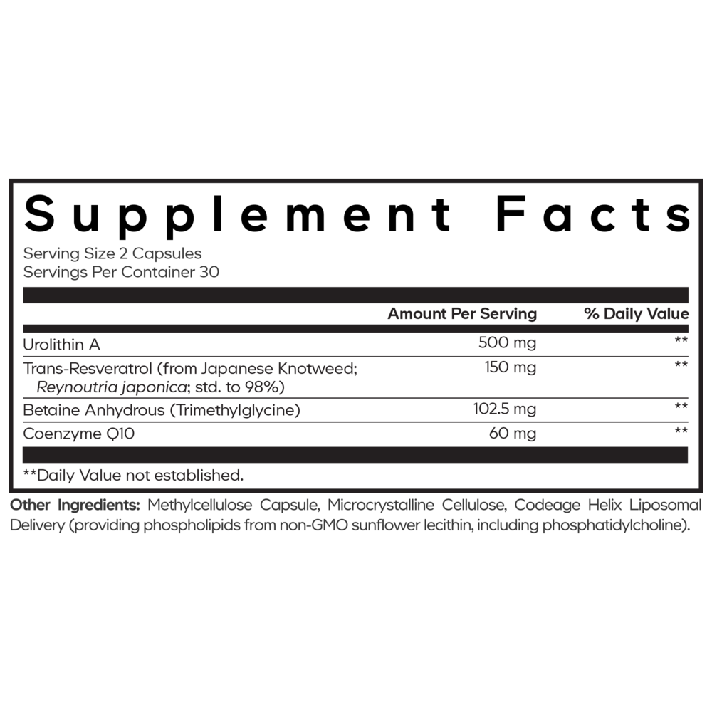 Liposomal Urolithin A, 60 Capsules