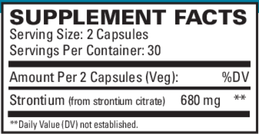Strontium, 60 Vegetarian Capsules