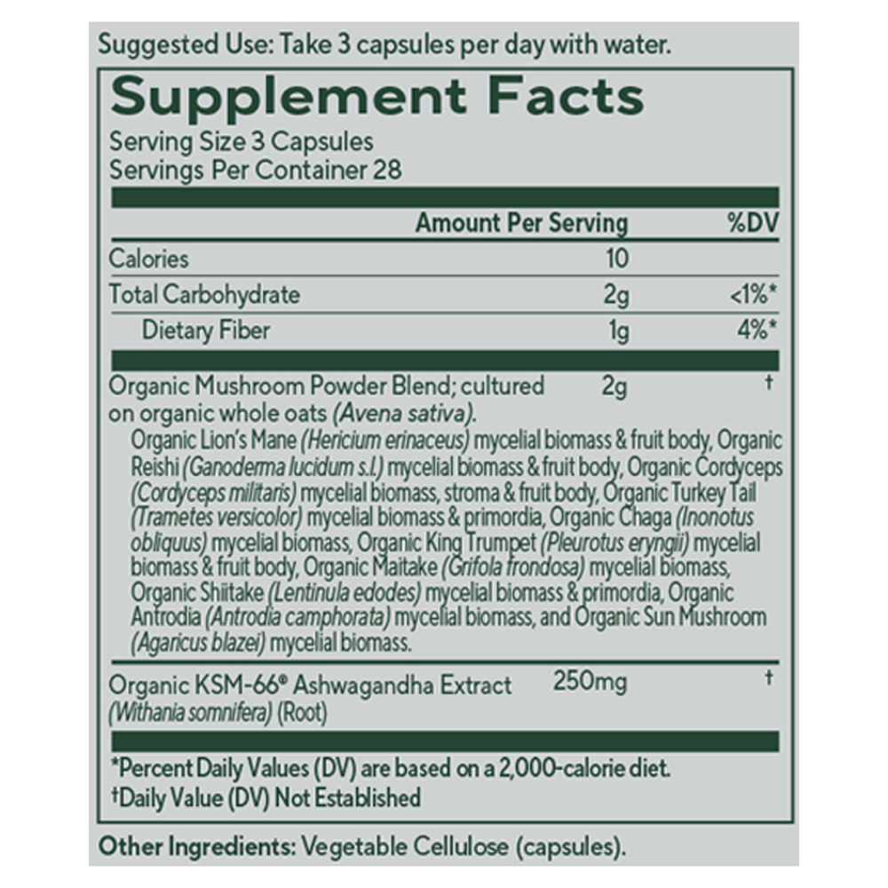 Mushroom Master Blend, 80 caps , Brand_OM Organic Mushroom Nutrition Form_Capsules