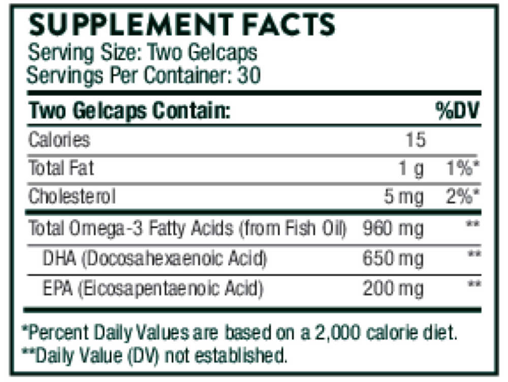 Prenatal DHA, 60 Gelcaps , Brand_Thorne Research Form_Gelcaps Size_60 Gelcaps