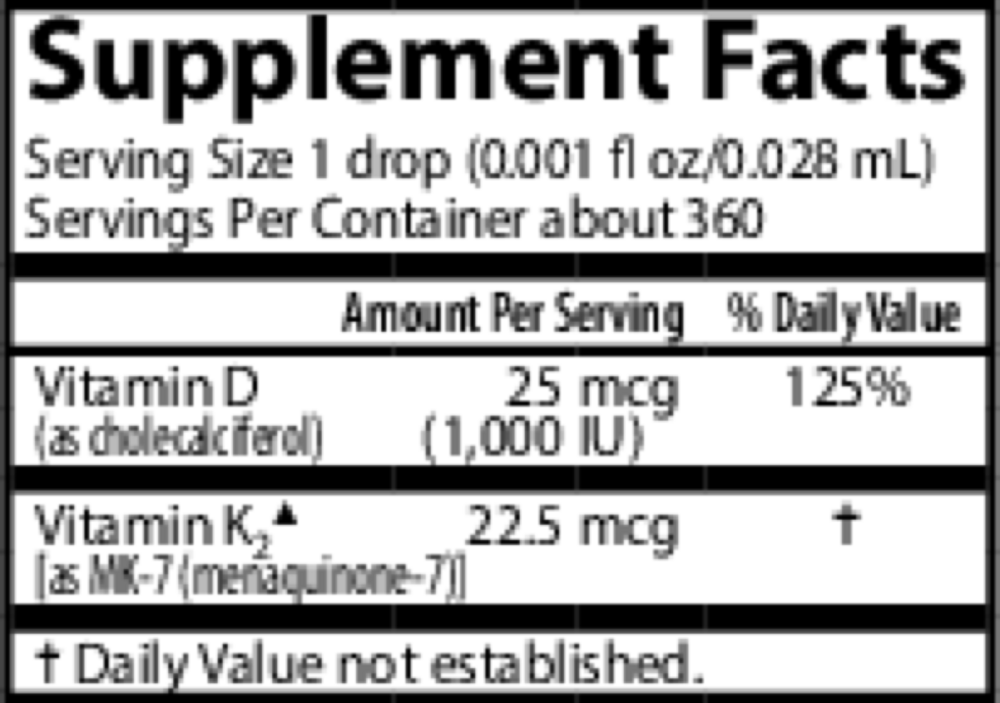 Kids D3 & K2, 10.16 mL Liquid