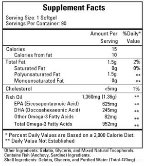 EPA-625 DHA-245, 90 Softgels