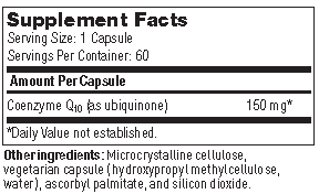 Coenzyme Q10 150mg, 60 Capsules