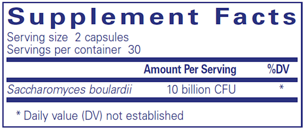 Saccharomyces boulardii, 60 Capsules , Brand_Pure Encapsulations caps Emersons Form_Capsules Requires Consultation Size_60 Capsules