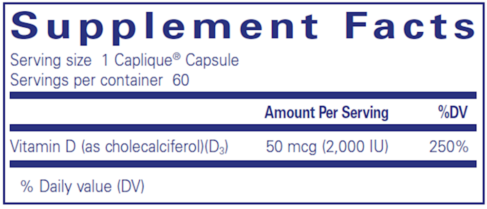 Vitamin D3 VESIsorb, 60 Capsules , Brand_Pure Encapsulations Form_Capsules Requires Consultation Size_60 Capsules