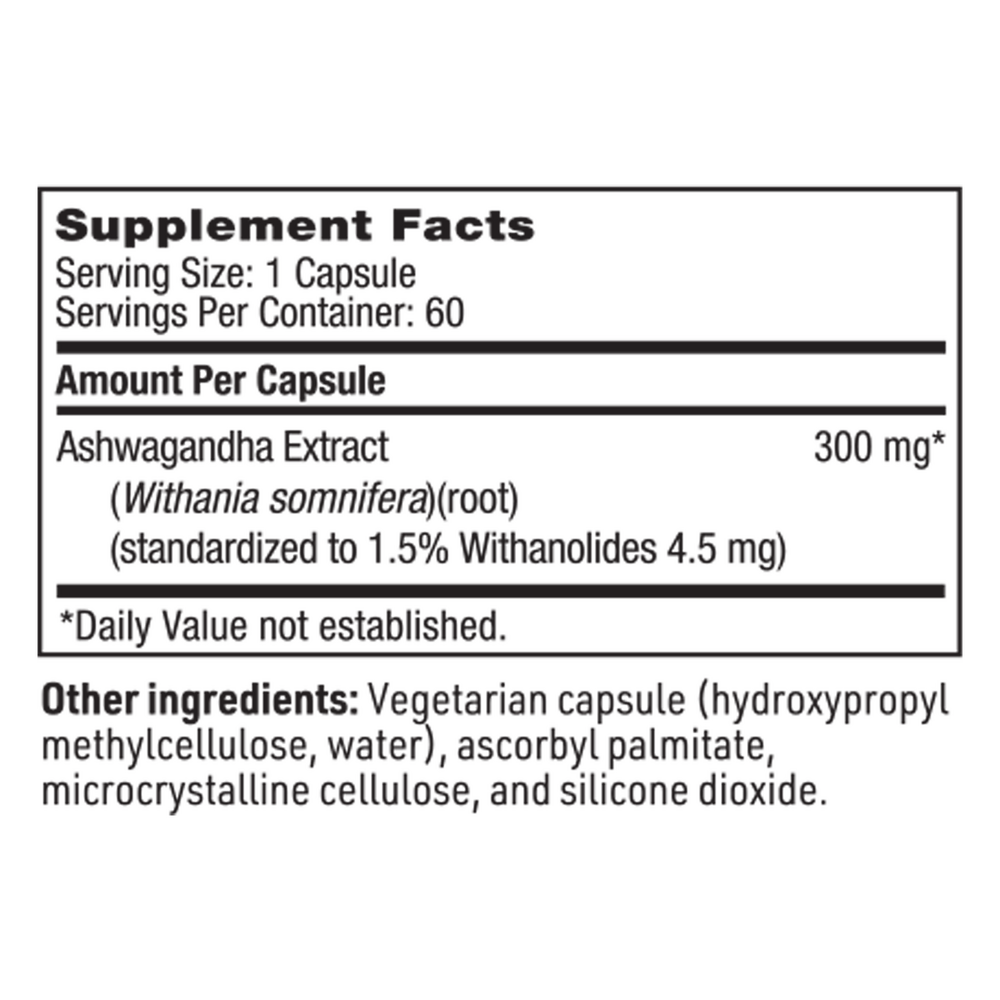 Ashwagandha Extract, 60 Capsules