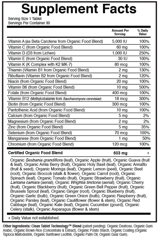 mykind Organics Men’s Once Daily Multi, 30 Vegan Tablets