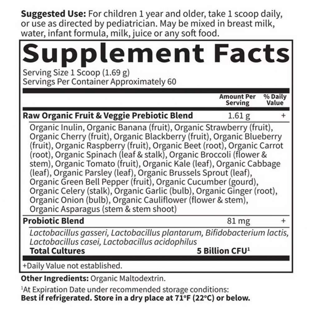 RAW Probiotics Kids, 101.4 g