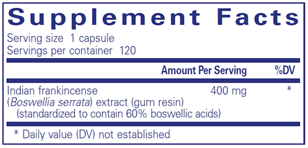 Boswellia, 120 Capsules