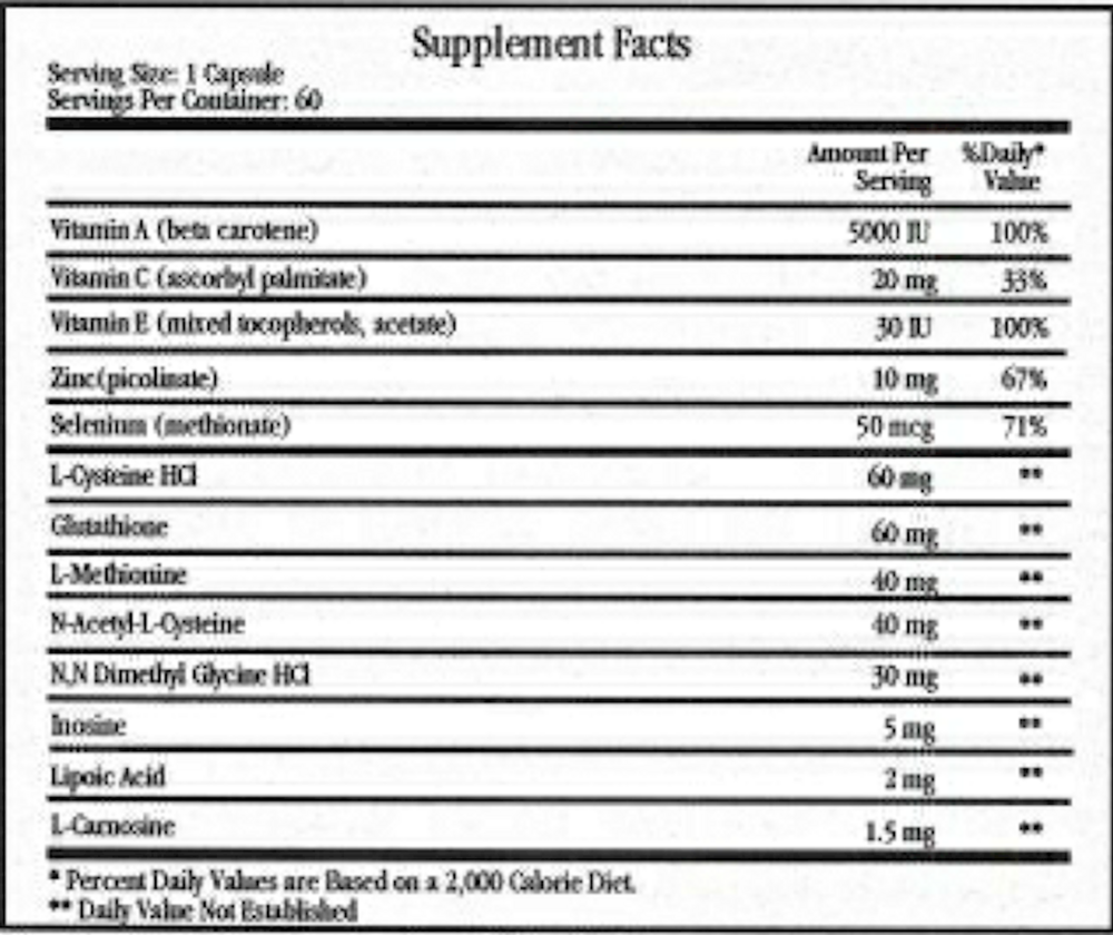 Free Radical Quenchers, 60 Capsules