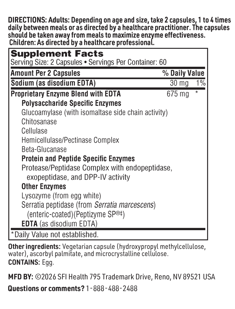Ther-Biotic® Interfase® Plus, Anti-Biofilm Enzyme Combination with EDTA, 120 Capsules