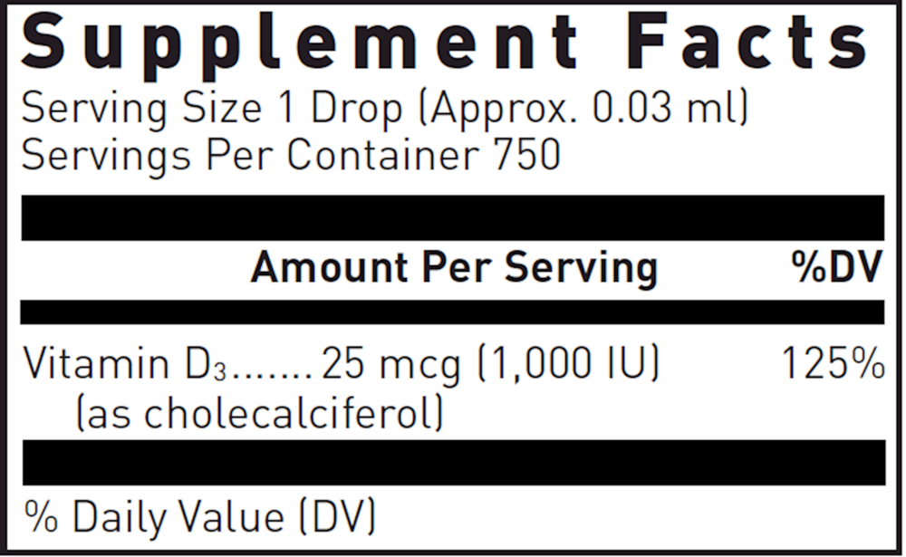 Liquid Vitamin D3, 22.5 mL Liquid