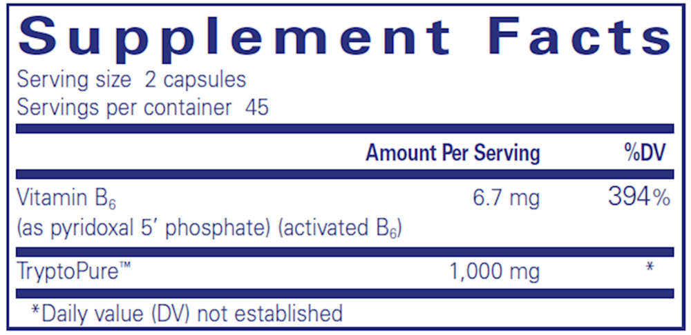 L-Tryptophan, 90 Capsules , Brand_Pure Encapsulations caps Emersons