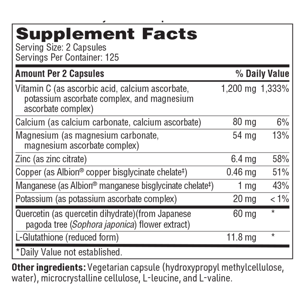 Multi-Element Buffered C, 250 Capsules
