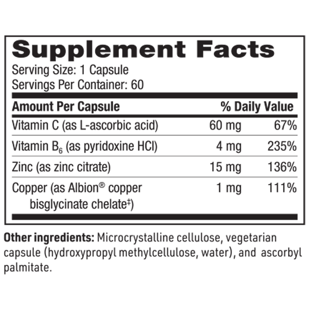 Zinc Plus, 60 Capsules