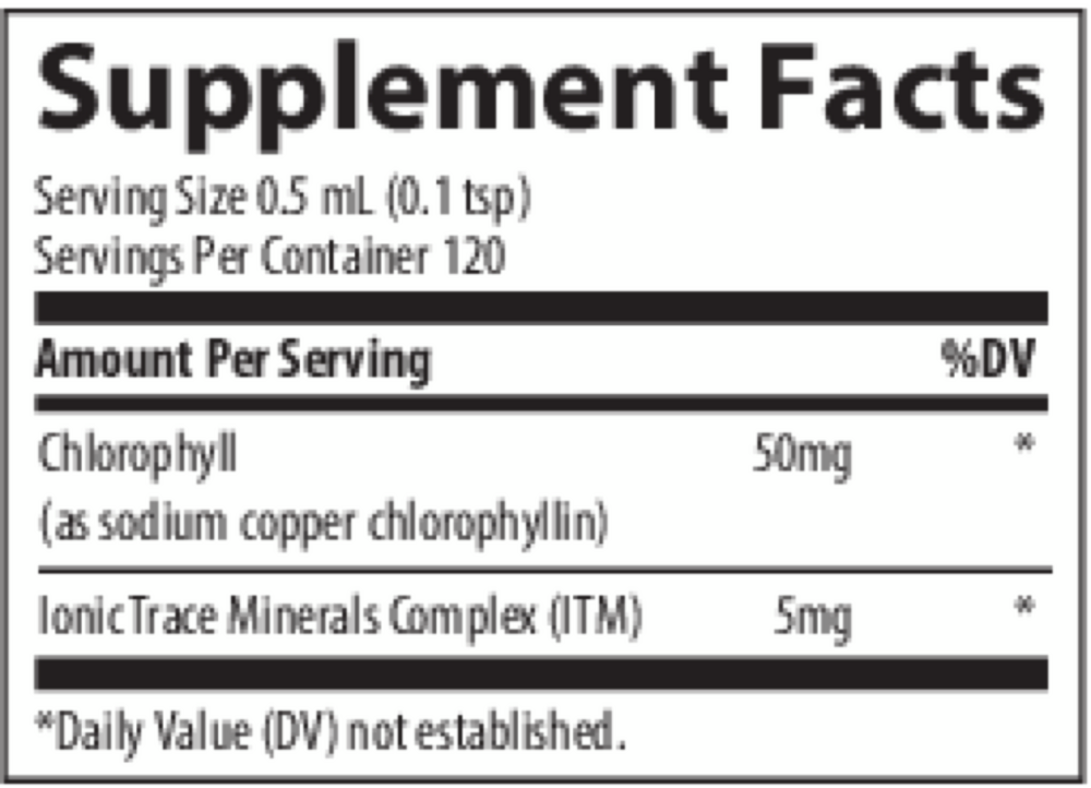 Ionic Chlorophyll 6000mg, 59 mL Liquid