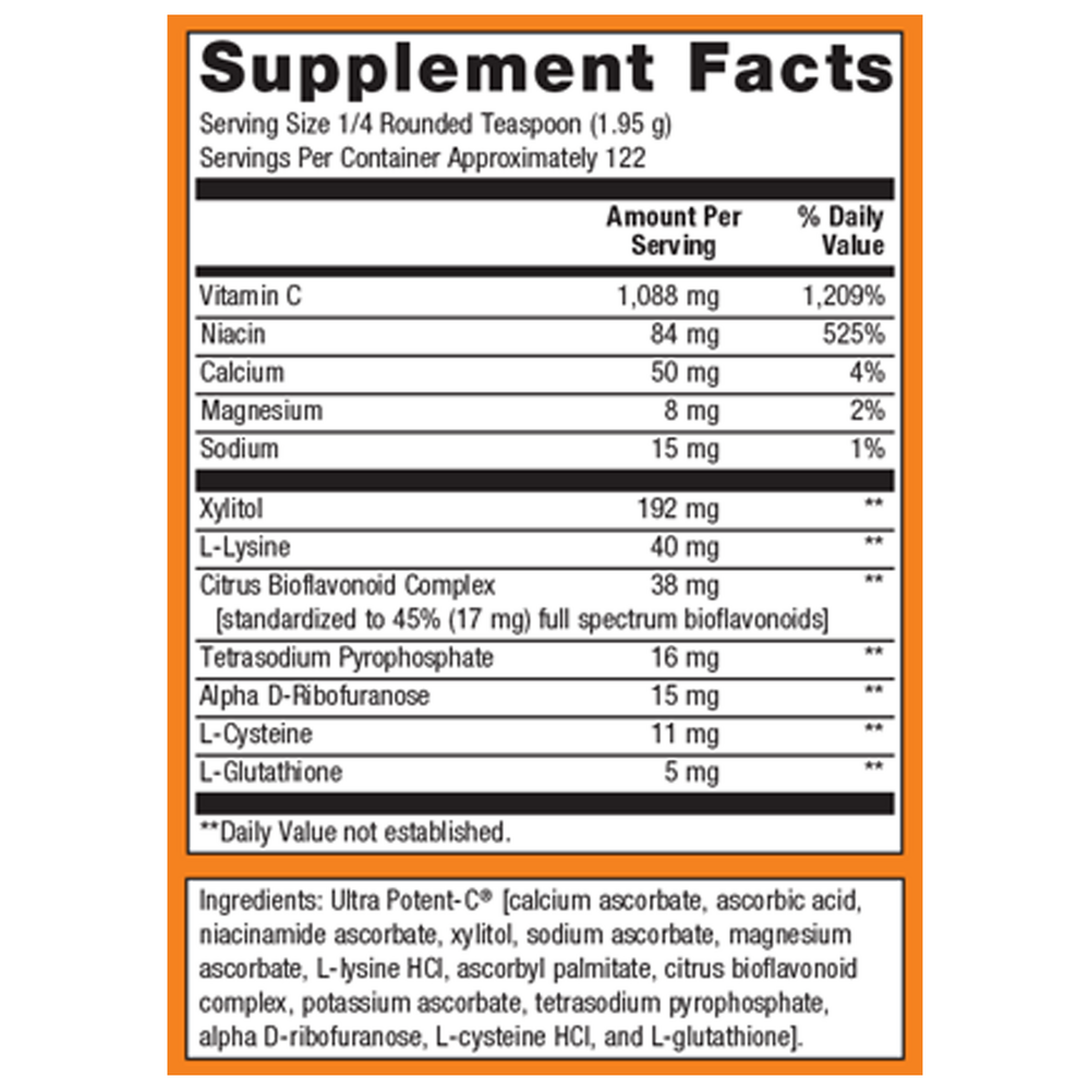 Ultra Potent-C® Powder, 8.39 Oz (238 g) Powder , Emersons Emersons-Alt Form_Powder powder