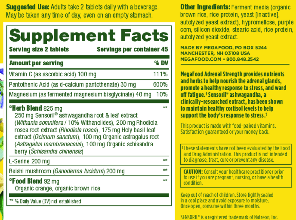 Adrenal Strength®, 90 Tablets
