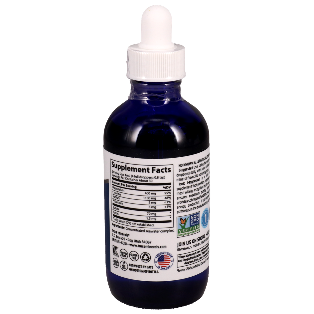 Liquid Ionic Magnesium - 400mg, 118 mL Liquid