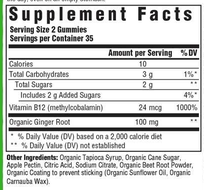 B12 Energy Gummies, Ginger, 70 Gummies