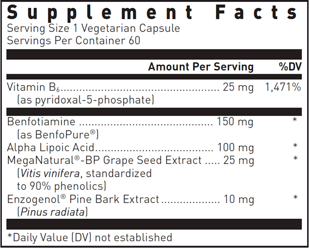 Ultra Benfotiamine, 60 Capsules